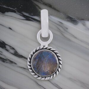 Rainbow Moonstone Sterling Silver Pendant